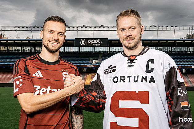 Jsme kapitáni, ale doma nám tak neříkejte! Sparťani Haraslín a Chlapík se seznamují