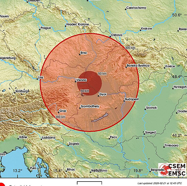 Bratislavu a okolí zasáhlo zemětřesení o síle 4,3. Lidem se třásl nábytek
