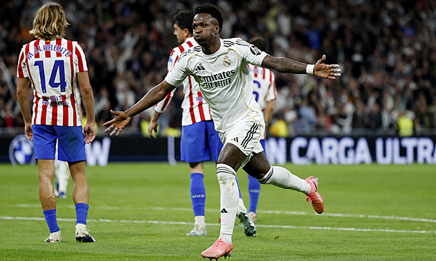 Real v madridském derby porazil Atlético, triumf dvěma góly režíroval Vinícius